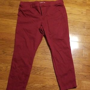 Burgundy Old Navy Pants